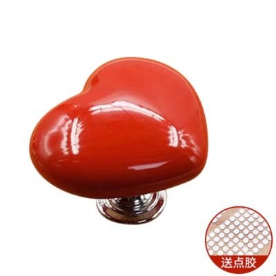 Ulife Heart-Shaped Toilet Flush Button - Red, 1 Piece