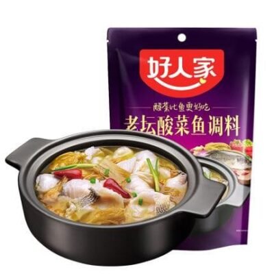 Haorenjia Old Pickled Cabbage Fish Seasoning - 350g