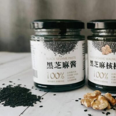 Zhenshi Shiyang 100% Pure Black Sesame Paste & Black Sesame Walnut Paste – 165g Each Gourmet Grocer Zhenshi Shiyang 100% Pure Black Sesame Paste & Black Sesame Walnut Paste - 165g Each