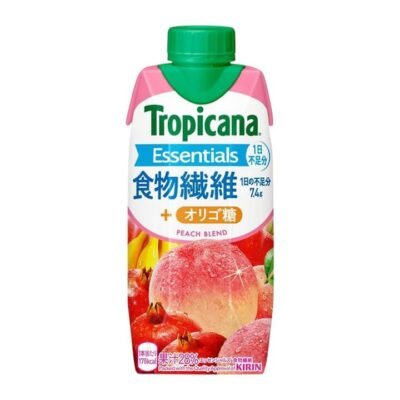 Tropicana Essentials Peach Blend Juice with Dietary Fiber & Prebiotic Oligosaccharides 330ml – 28% Fruit Juice