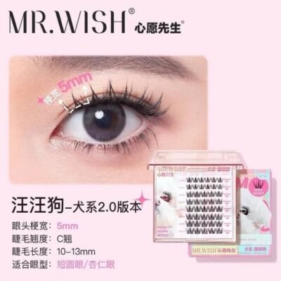 MR.WISH Naughty Animal Series Dog-Eye Round Effect False Eyelashes – C Curl, 10–13 mm Length, 5 mm Band Width – Wispy Natural Cluster Lashes for Short Round & Almond Eyes Gourmet Grocer MR.WISH Naughty Animal Series Dog-Eye Round Effect False Eyelashes – C Curl, 10–13 mm Length, 5 mm Band Width - Wispy Natural Cluster Lashes for Short Round & Almond Eyes
