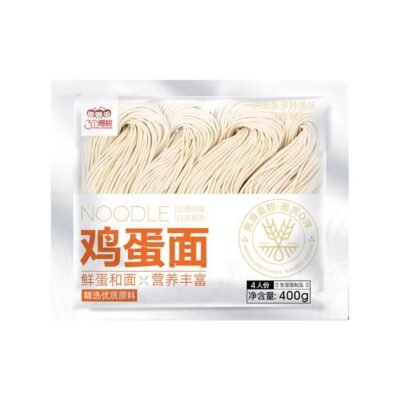 Three Cherries Chinese Egg Noodles 400g – Thin Wheat Noodles Made with Fresh Eggs