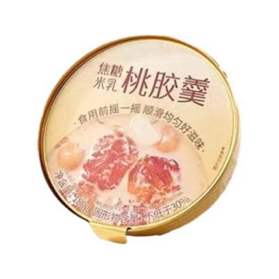 Meiru Jiao Caramel Rice Milk Peach Gum Dessert Soup 180g – Peach Resin Pudding Cup Gourmet Grocer Meiru Jiao Caramel Rice Milk Peach Gum Dessert Soup 180g – Peach Resin Pudding Cup