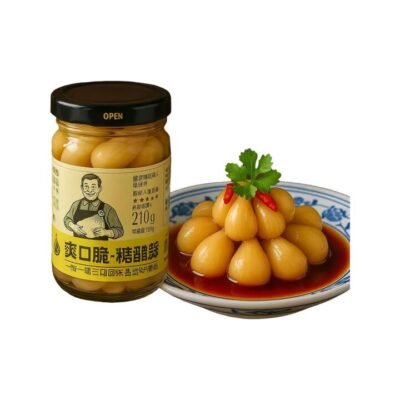 Hao Suan Dao Sweet & Sour Pickled Garlic – Crunchy 210g