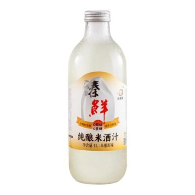 Mi Popo Pure Brewed Sweet Fermented Rice Drink (Original) – 1L - Traditional Jiu Niang Rice Wine Beverage