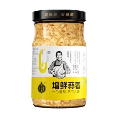 Housuandao Flavor-Boost Minced Garlic 210g – Garlic Condiment for Stir-Fries & Marinades