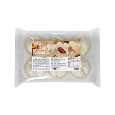 Hua Xiaocheng Vegetarian BBQ Buns (Open-Top) - 6 Pieces, 300g
