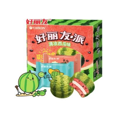 Orion Pie Watermelon Flavor - 12 Packs, 408g - Marshmallow Snack Cakes