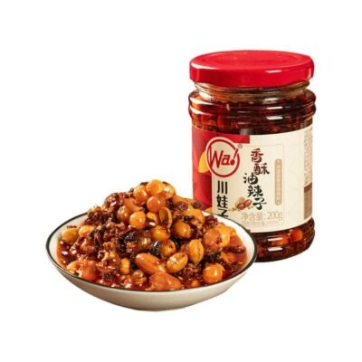 Chuanwazi Crispy Chili Oil with Peanuts 200g - Sichuan Chili Crisp
