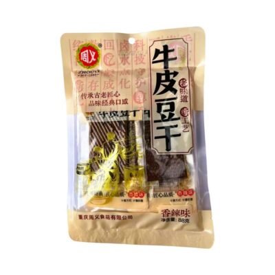 Zhouyi Niupi Spicy Tofu Jerky 88g - Chewy Tofu Snack