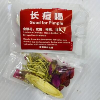Aimeikang Herbal Tea for Blemishes – 6 Sachets (1 Pack) - Honeysuckle, Rose, Goji & Licorice