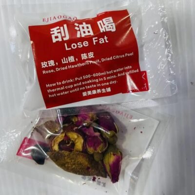 Aimeikang Wellness Rose, Hawthorn & Citrus Peel Herbal Tea – 6 Sachets – Caffeine‑Free Herbal Infusion