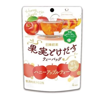 Nittoh Tea Honey Apple Black Tea Bags 30.8g (4 Bags) – Pyramid Tea Bags Gourmet Grocer Nittoh Tea Honey Apple Black Tea Bags 30.8g (4 Bags) - Pyramid Tea Bags