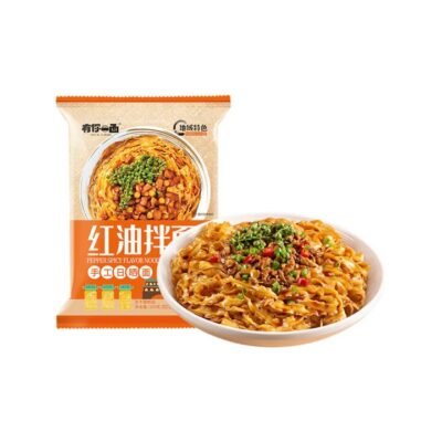 You Ni Yi Mian Handcrafted Sun‑Dried Chili Oil Tossed Noodles 105g - Sichuan-Style Spicy Noodles