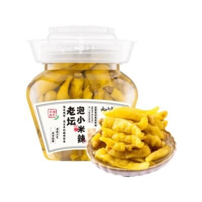 Yunshanban Old Jar-Style Pickled Xiao Mi La Chili Peppers 500g – Chinese Pickled Bird’s Eye Chilies Gourmet Grocer Yunshanban Old Jar-Style Pickled Xiao Mi La Chili Peppers 500g – Chinese Pickled Bird’s Eye Chilies