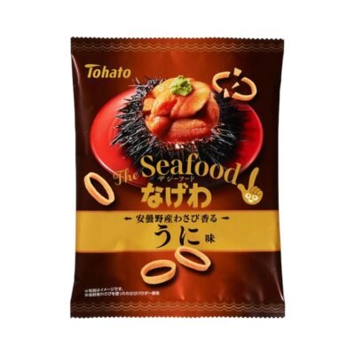 Tohato Nagewa Onion Rings – Sea Urchin (Uni) Flavour 50g - Japanese Uni Snack