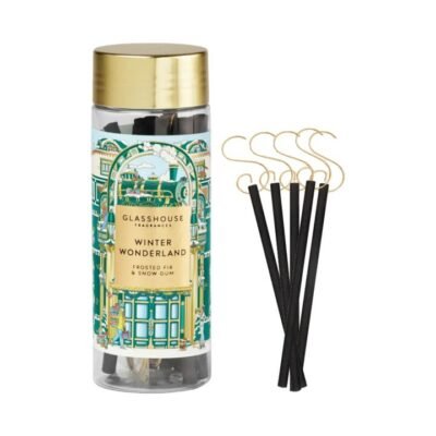 Glasshouse Fragrances Winter Wonderland Scent Stems Gift Set – Frosted Fir & Snow Gum (Christmas 2025)