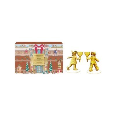 Glasshouse Fragrances Metal Candlesticks (Christmas 2025) – Set of 2 - Holiday Gift Set