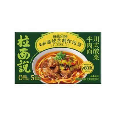 Ramen Talk Sichuan Pickled Mustard Greens & Beef Noodles 491g x 4 – Limited Import