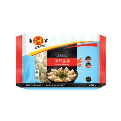 Hakka Frozen Seafood Wontons 450g - Ready-to-Cook Chinese Wontons