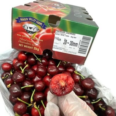 Wandin Valley Farms Royal Tioga Cherries 28–30mm Gift Box – 2kg