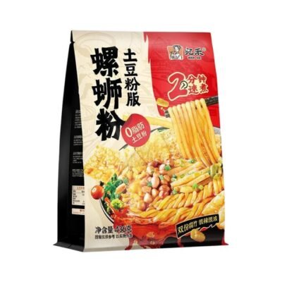 Wan He Luosifen (Snail Rice Noodle Soup) – Potato Noodle, 2-Minute Quick Cook 436g - Spicy & Sour Chinese Noodles