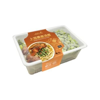 KERISOM Frozen Shanghai Smoked Fish Soup Noodles 450g - Chinese Ready Meal