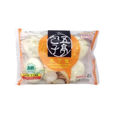 Wuting Frozen Steamed Buns (Mushroom & Bamboo Shoot) – 6 Pieces, 480g - Chinese Dim Sum