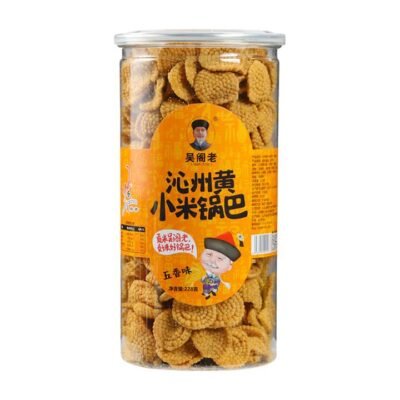 Wu Gelao Qinzhou Huang Millet Crisps – Five-Spice 228g - Guoba (Crispy Millet Crackers)