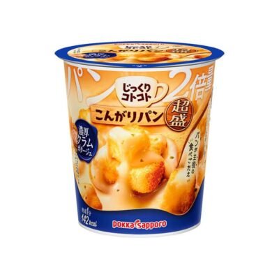 Pokka Sapporo Jikkuri Kotokoto Rich Clam Chowder with Toasted Bread Croutons 33.1g - Instant Cup Soup