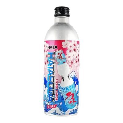 Hata Lychee Flavour Ramune Soda 500ml
