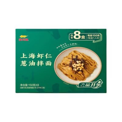 Jinlongyu Shanghai Shrimp Scallion Oil Noodles 150g x 8 – Limited Import