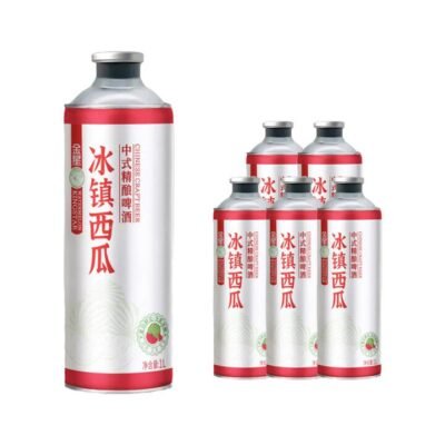 Kingstar Chinese Craft Beer – Ice-Chilled Watermelon Flavour 1L x 6 Bottles