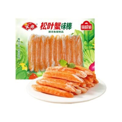 Anjoy Frozen Crab Flavoured Surimi Sticks 100g - Imitation Crab Sticks for Hot Pot & Salads