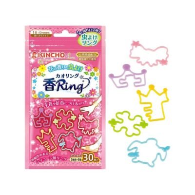 Kincho Floral Scent Mosquito Repellent Wristbands – 30 Pieces - Plant-Based Insect Repellent Bracelets for Kids & Adults