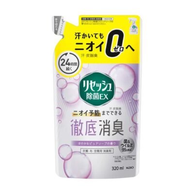 Kao Resesh Deodorizing EX Fabric & Air Freshener Refill – Pure Soap Scent 320ml