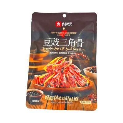 Bestore Guizhou-Style Spicy Triangular Bone Snack with Black Bean Sauce 100g Gourmet Grocer Bestore Guizhou-Style Spicy Triangular Bone Snack with Black Bean Sauce 100g