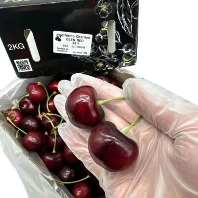 Solferino Glen Red Cherries 32mm+ Gift Box 2kg Gourmet Grocer Solferino Glen Red Cherries 32mm+ Gift Box 2kg