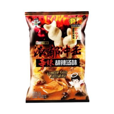 Lonely God Spicy Pepper Soup Flavour Puffed Snack 70g - Chinese Hu La Tang Style Chips