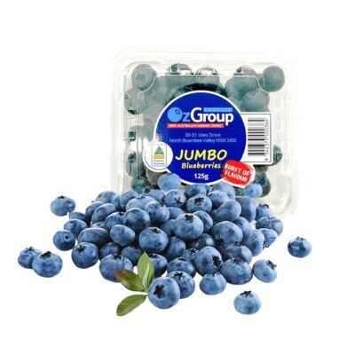 OzGroup Jumbo Crunchy Sweet Blueberries, 1 box 125g [Limit 1 PP]