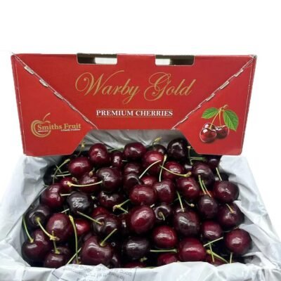 Smiths Fruit Warby Gold Ulster Cherries Gift Box 2kg (30–32mm) Gourmet Grocer Smiths Fruit Warby Gold Ulster Cherries Gift Box 2kg (30–32mm)