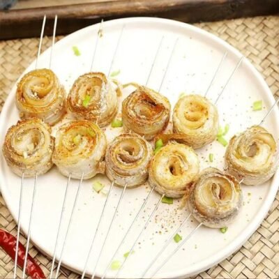 Frozen Beltfish Roll Skewers 375g - Hairtail Fish BBQ Skewers