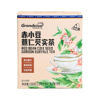 Grandessa Red Bean Coix Seed & Gorgon Euryale Tea 13g x 10 – Limited Import