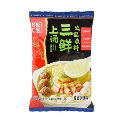 Gu Yue Renjia Savoury Three-Delicacy Hot Pot Soup Base 200g – Limited Import