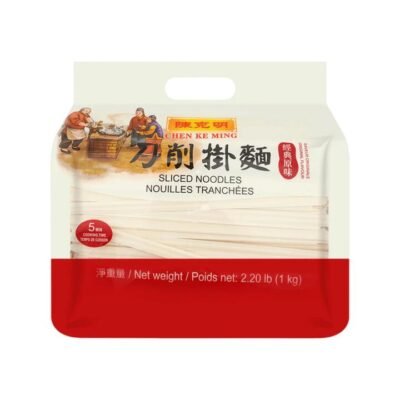 Chen Ke Ming Classic Sliced Noodles 1kg - Knife-Cut Style Chinese Wheat Noodles