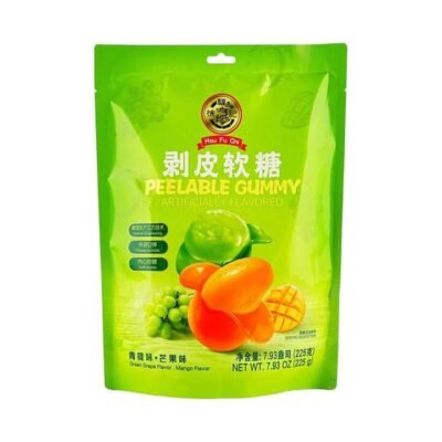 Hsu Fu Chi Peelable Gummy Candy – Green Grape & Mango Flavour 225g