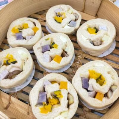 Aimeikang Wellness Five-Grain Mantou Rolls 2 Pieces 250g - Chinese Steamed Buns