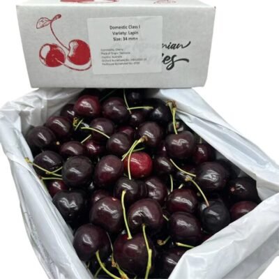 Sweetheart Bay Tasmanian Lapin Cherries Gift Box 2kg – 34–36mm
