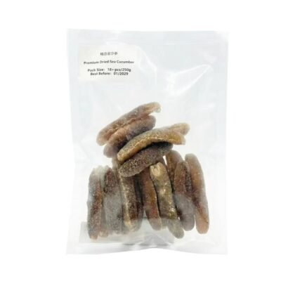 Premium Dried Sea Cucumber – 18+ Pieces, 250g