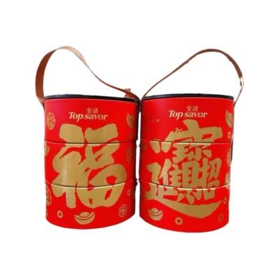 Top Savor Fu Prosperity Snack Gift Tin 818g